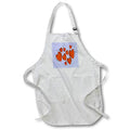 Apron - Cute Hearts Hand Drawn Orange Romantic Doodle Pattern - Heart Pattern
