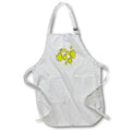 Apron - Cute Hearts Hand Drawn Bold Yellow Romantic Doodle Pattern - Heart Pattern