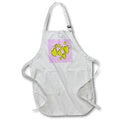 Apron - Cute Hearts Hand Drawn Bold Yellow Romantic Doodle Pattern - Heart Pattern