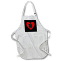 Apron - Cute I Heart My Black Cat Vector Art - Black Cat