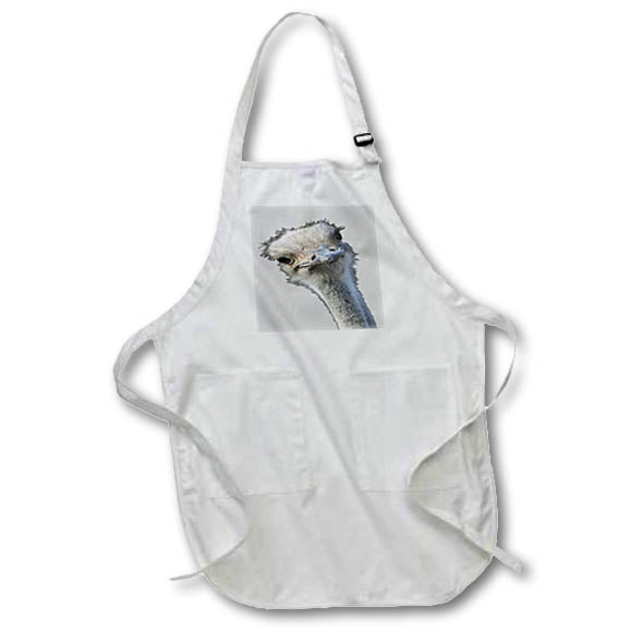 Apron - Ostrich Face With Gormless Expression Vector Art - Ostrich