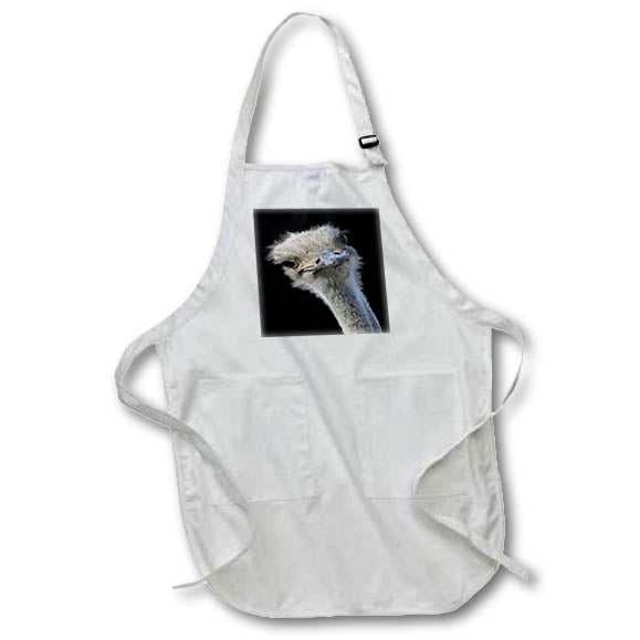 Apron - Ostrich Face With Gormless Expression Vector Art - Ostrich