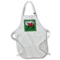 Apron - Y Ddraig Goch Welsh Flag Rugby Union v1 Vector Art - Flag of Wales