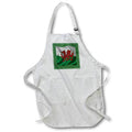 Apron - Y Ddraig Goch Welsh Flag Rugby Union v2 Vector Art - Flag of Wales