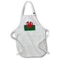 Apron - Y Ddraig Goch Grunge Welsh Flag Vector Art - Flag of Wales