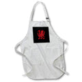 Apron - The Red Dragon or Y Ddraig Goch Isolated Vector Art Vector Art - Flag of Wales