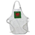 Apron - Thou Art Mighty Red Dragon Welsh Rugby Vector Art - Flag of Wales