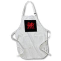 Apron - Thou Art Mighty Red Dragon Welsh Rugby Vector Art - Flag of Wales