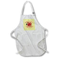 Apron - The Red Dragon Inspires Action Welsh Rugby Supporter Red Text Vector Art - Y Ddraig Goch