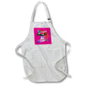 Apron - Kitesurfer Action Extreme Sport Red And Pink Art Vector Art - Kitesurfing