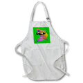 Apron - Kitesurfer Action Extreme Sport Orange And Purple Art Vector Art - Kitesurfing
