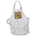 Apron - Pistachio Nuts Black Outline Art Acrylic Painting - Green Nuts