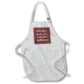 Apron - Different Does Not Mean Wrong Irregular White Font Typography - Inspirational Quote