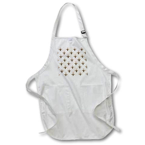 Apron - Chic Pink and Image Of Gold Queen Bees Pattern Patterns