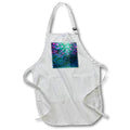 Apron - Glam Blue and Pink Bokeh Hearts Pattern Patterns