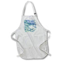 Apron - Modern Aqua and Blue Image Of Glitter Image Of Marble Patterns