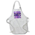 Apron - Modern Purple, Pink, Image Of Gold Image Of Ink Wash Abstract Patterns