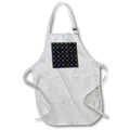 Apron - Glam Green and Purple Image Of Glitter Peacock Leaves Pattern Patterns