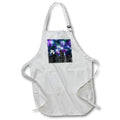 Apron - Modern Full Moon Night Sky City Skyline Patterns