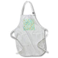 Apron - Mint Green and Image of Gold Mermaid Scales Pattern Patterns