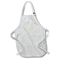 Apron - White and Image Of Gold Crowns In Diamond Shapes Pattern Patterns