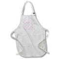 Apron - Cute Pink Mushrooms On Plaid Pattern Patterns
