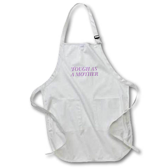 Apron - Tough As A Mother Purple Funny Sayings