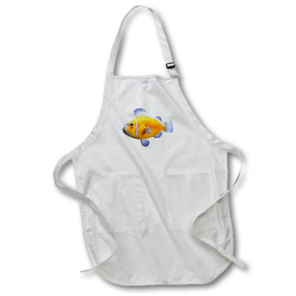 Apron - A Yellow Saltwater Clown Fish Graphics Fish