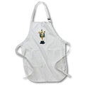 Apron - An Art Deco Statuette of a figure holding two light shades Graphics Art Deco