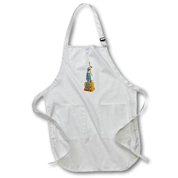 Apron - An Art Deco Statuette of a figure with arms pointed up and down Graphics Art Deco