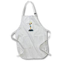 Apron - An Art Deco Statuette of a figure holding a lamp shade with both hands Graphics Art Deco