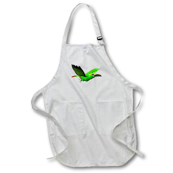 Apron - Emerald Toucanet Bird Graphics Bird