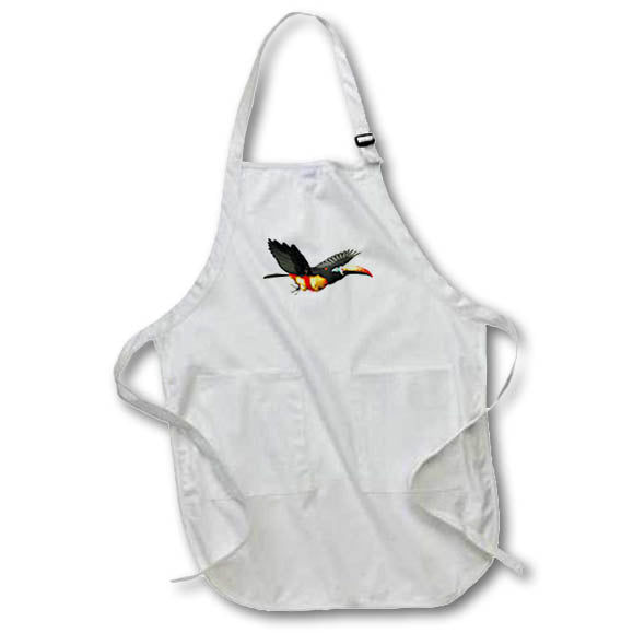 Apron - Fiery Bill Aracari Bird Graphics Bird