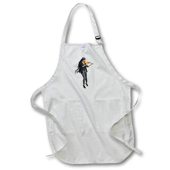 Apron - A violin player preforming Graphics Music