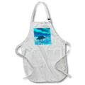 Apron - A wolf running under an aurora Graphics Animal