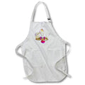 Apron - A white and pink orchid Graphics Flower