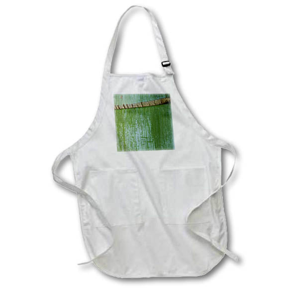 Apron - Image of Smooth Green Palm Trunk Photo lens Art by Florene - Everything In Trendy Green