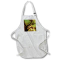 Apron - Image of Big Brown Tree With Green Sky And Yellow Clouds lens Art by Florene - Everything In Trendy Green