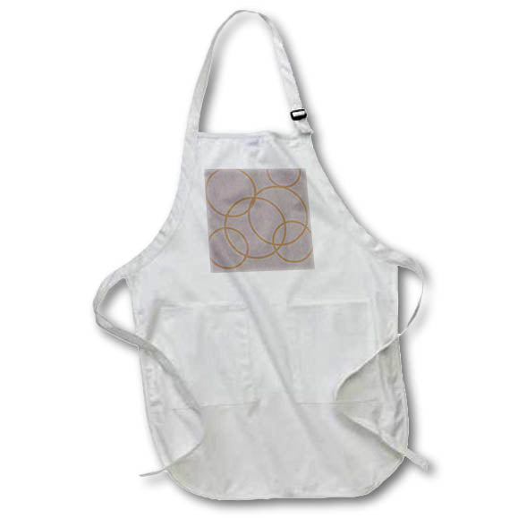 Apron - Image of Painting Of Pink And Gray On White Minimalist Style lens Art by Florene - Contemporary Minimalist