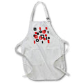 Apron - Image of Painting Of Pastel Blush Sage And Orange Splashes lens Art by Florene - Everything In Trendy Green