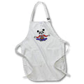 Apron - Cute Funny Panda Bear doing Yoga Lotus Position Cartoon Animals