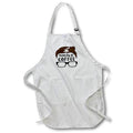 Apron - Image of Words Thinking Of Coffee with Head Picture Glasses – Coffee