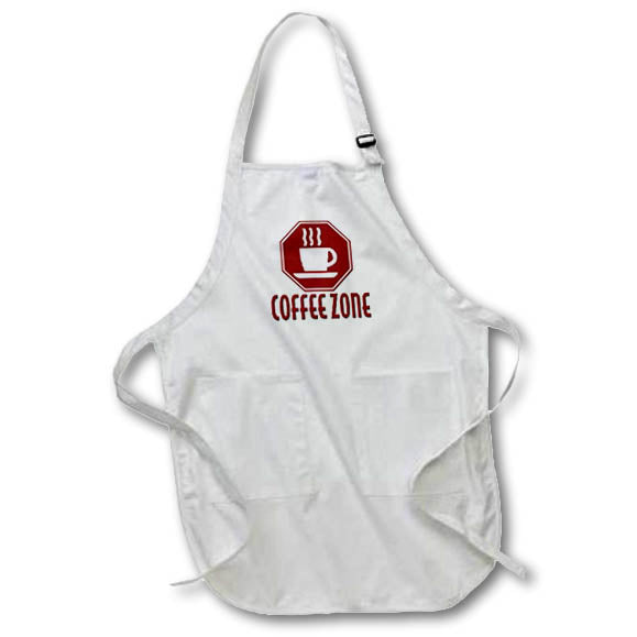 Apron - Image of Words Coffee Zone with Sign – Coffee