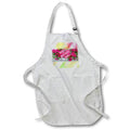 Apron - Image of Fuchsia Bougainvillea Photo On Painted Color Gradient lens Art by Florene - Mothers Day