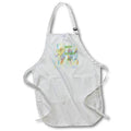 Apron - Image of Gold Heart On Multi Color Modern Painting With Words lens Art by Florene - Mothers Day