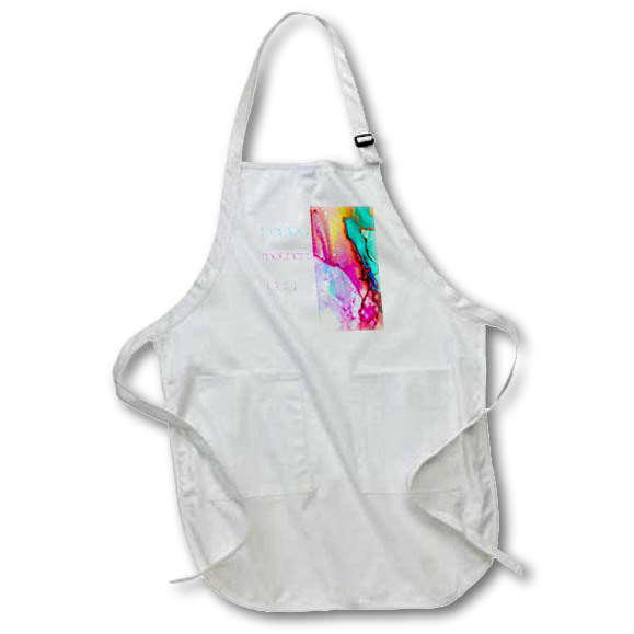 Apron - Image of Real Contemporary Text And Bold Color Mothers Day Abstract lens Art by Florene - Mothers Day