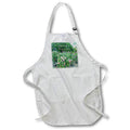 Apron - Image of Ringling Brothers Garden Photo With Happy Mothers Day lens Art by Florene - Mothers Day