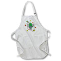 Apron - Funny Cute Pickle Playing Pickleball Guitar Music Sports Abstract Sports and Hobbies