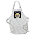 Apron - Funny Cute Possum and Full Moon Sleeping Kitty Pun Opossum Cartoon Animals