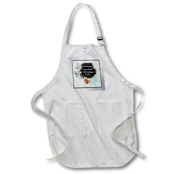 Apron - Image of Abstract Nature Design, Lookout for Presence of Wonder Quote Design